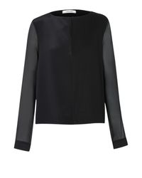 Dorothee Schumacher | Black Texture Collision Blouse 1/1 | Lyst