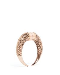 Givenchy | Metallic Double Shark Crystal Magnetic Single Earring | Lyst