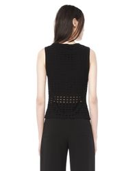 Alexander Wang | Black Circular Hole Tank Top | Lyst