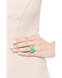Jade Jagger | Green Never-ending Chrysoprase Ring with White Enamel | Lyst