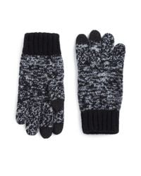 Saks Fifth Avenue | Black Marled Wool-blend Texting Gloves for Men | Lyst