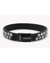 Tateossian - Rt Grommet Bracelet In Black for Men - Lyst