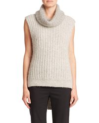 3.1 Phillip Lim | Gray Sleeveless Turtleneck Sweater | Lyst
