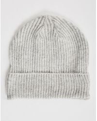 Cheap Monday | Gray Cm Beanie Light Grey Melange - Grey for Men | Lyst