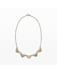 Club Monaco | Metallic Bing Bang 5 Pyramids Necklace | Lyst