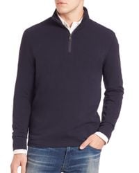 Polo Ralph Lauren | Blue Half-zip Pima Cotton Pullover for Men | Lyst