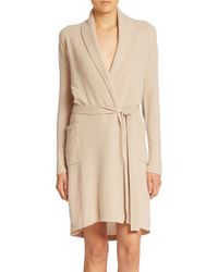 Sofia Cashmere | Natural Cashmere Jersey Robe | Lyst