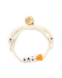 Venessa Arizaga | White 'say Cheese' Bracelet | Lyst