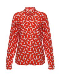 Paul & Joe | Red Carlota Rabbit Print Ls Shirt | Lyst