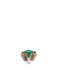 Iosselliani | Green Pyramid Crystal Ring | Lyst