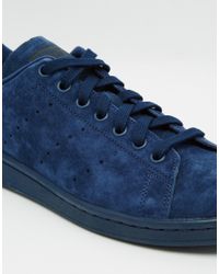 stan smith suede blue