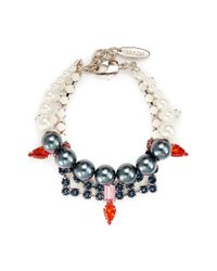 Joomi Lim | Multicolor Crystal Pearl Bracelet | Lyst