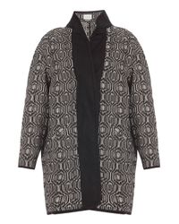 Isabel Marant | Black Ebba Cotton Blanket Coat | Lyst