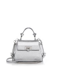 Ferragamo | Sofia Metallic Leather Satchel | Lyst