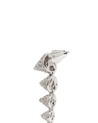Eddie Borgo | Metallic Graduated Crystal Pavé Cone Earrings | Lyst