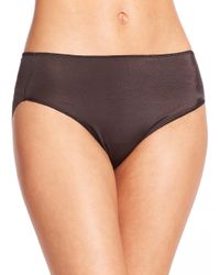 Tc Fine Intimates | Black Microfiber High-cut Briefs | Lyst