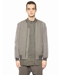 Silent - Damir Doma | Natural Nylon & Light Gabardine Bomber Jacket for Men | Lyst