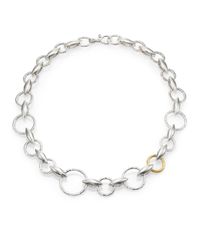 Gurhan | Metallic Wheatla 24k Yellow Gold & Sterling Silver Marquis Chain Necklace | Lyst