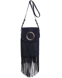 Emilio Pucci | Blue Janis Fringed Suede Shoulder Bag | Lyst