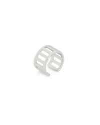 Arme De L'Amour | Metallic Medium Stripe Ear Ring | Lyst