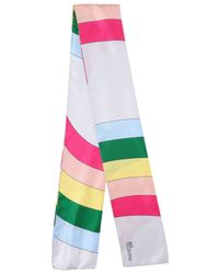 RED Valentino | Multicolor Rainbow Silk Twill Scarf | Lyst