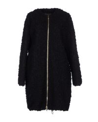 Giambattista Valli | Black Bouclé Coat | Lyst