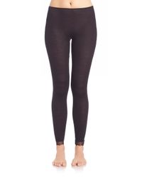 Hanro | Black Woolen Lace Leggings | Lyst