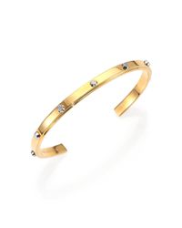 Michael Kors | Metallic Astor Two-Tone Studded Cuff Bracelet/Goldtone | Lyst