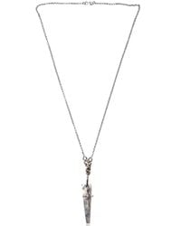 Emanuele Bicocchi | Metallic Sterling Silver Cross & Blade Necklace for Men | Lyst