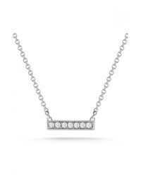 Dana Rebecca | Pink Sylvie Rose Mini Bar Necklace In Gold | Lyst