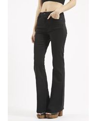 topshop black flared jeans