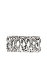Philippe Audibert | Metallic Rhinestone Chain Elasticated Bracelet | Lyst