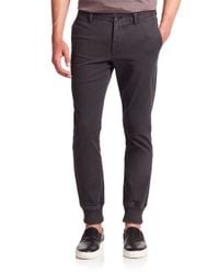 Michael Kors | Black Knit-cuff Trousers for Men | Lyst