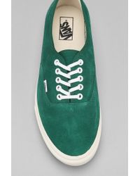 Authentic Suede Men'S Sneaker in Green for Men - Lyst