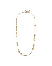 Diane von Furstenberg | Metallic Geometric Cube Long Station Necklace | Lyst