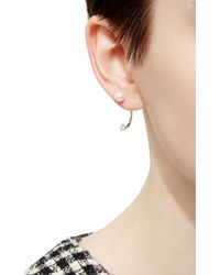Delfina Delettrez | White Diamond Dot Earring With Pearl | Lyst