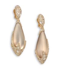 Alexis Bittar | Metallic Desert Jasmine Lucite & Crystal Clip-on Drop Earrings | Lyst