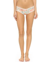 Calvin Klein Desire Cheeky Hipster Briefs Tiger Lily Ivory Ivory Lace In Pink Lyst