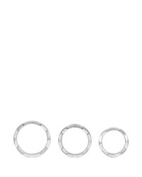 Eddie Borgo | Metallic Zigzag Crystal Pavé Three Ring Set | Lyst