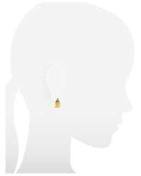 Mia & Beverly - Citrine Quartz And Green Sapphires 18k Rose Gold Earrings - Lyst
