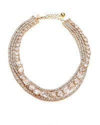 kate spade new york | Metallic Draped Jewels Multi-strand Necklace | Lyst