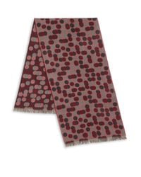 Saks Fifth Avenue | Red Dot Print Merino Wool Scarf for Men | Lyst