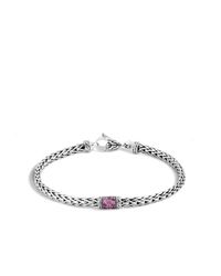 John Hardy | Pink Classic Chain Bracelet With Gemstone | Lyst