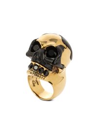 Alexander McQueen | Metallic Puzzle Skull Ring | Lyst