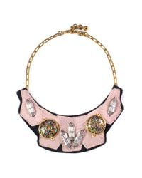Lulu Frost | Pink Veronica Bib Necklace | Lyst