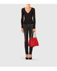 gucci soho red leather shoulder bag