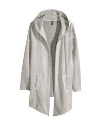 white sweatshirt cardigan