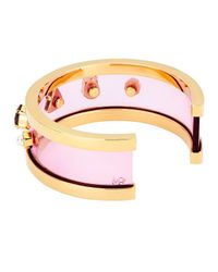 Maria Francesca Pepe Metallic Women's City Skyline Deco Plexi Cuff