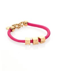 Marc By Marc Jacobs | Metallic Mmj Signature Cord Bracelet | Lyst