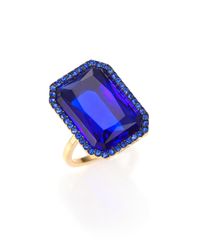 Michael Kors | Metallic Parisian Jewels Cushion Cocktail Ring | Lyst